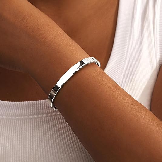 Divine 14K Gold Plated Sterling Silver "Ultimate Stack" Bracelet Set (6-Piece)