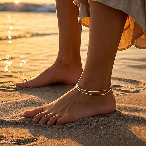 Radiant Double-Layered Silver Rope Anklet