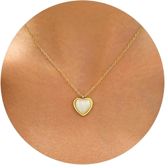 Divine 18K Gold Plated Heart Pendant Necklace