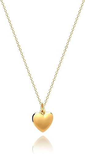 Divine Dainty Minimalist Heart Necklace – 18K Gold Plated