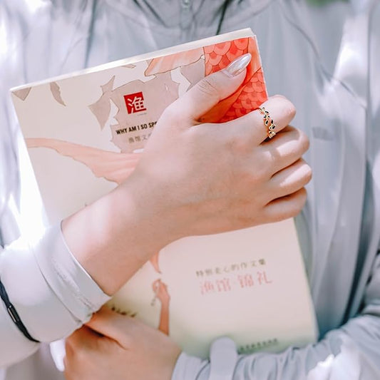 Elegant Black Crystal Gold Plated Ring for Women – Minimal Luxury Design