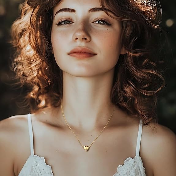 Divine Heart Minimalist 14K Gold Plated Necklace