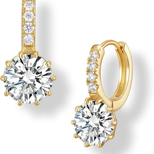 Bold yet elegant gold-tone knot earrings