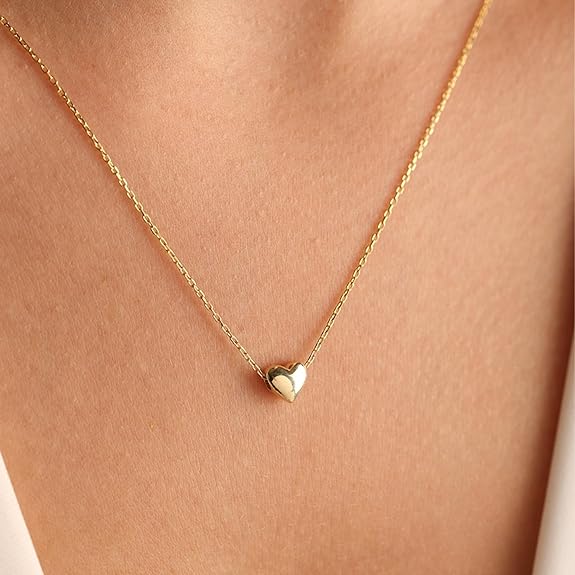 Divine Dainty Heart 18K Gold Plated Necklace