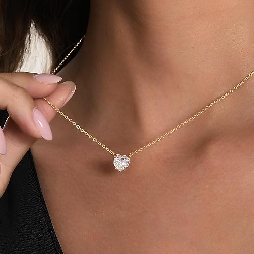 Divine Rose Heart 18K Gold Plated Pendant Necklace