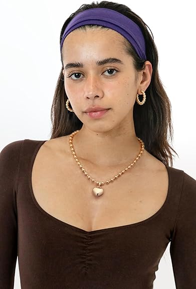 Divine POTESSA 18K Gold Plated Medallion Heart Toggle Necklace