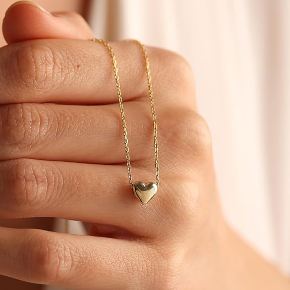 Divine Dainty Heart 18K Gold Plated Necklace