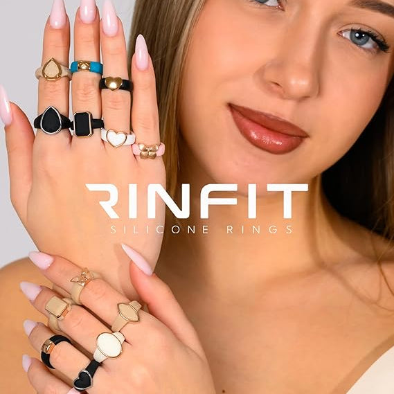 Luxury Colorful Enamel Band Rings for Women – Minimal Gold Accent Rings (Set & Single) ✨