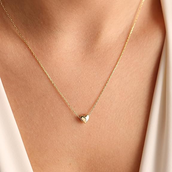 Divine Dainty Heart 18K Gold Plated Necklace