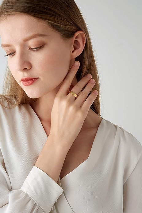 Divine 18K Gold Plated Shimmer Eternity Band