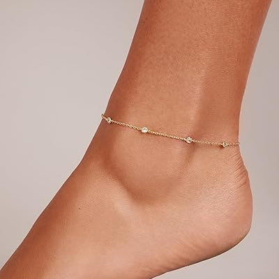 Radiant Five-Stone Baguette Stacking Ring – 14K Gold