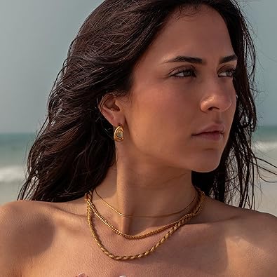 Modern Gold Sculptural Stud Earrings – Minimalist Statement Earrings