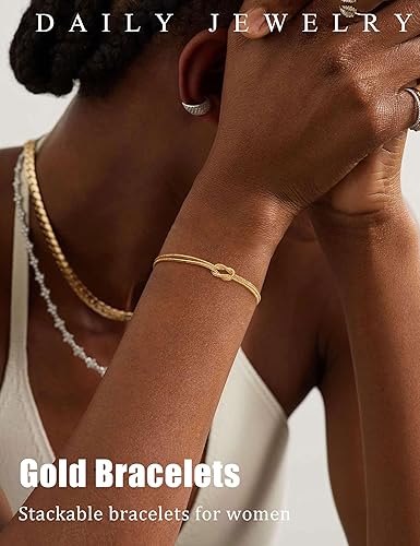 Divine Connection Double-Row Knotted Snake Chain Bracelet