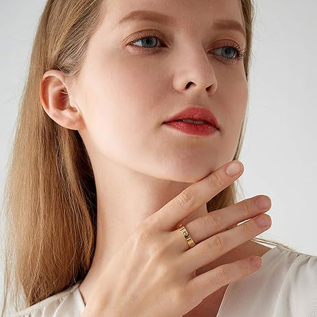 Divine 18K Gold Plated Shimmer Eternity Band