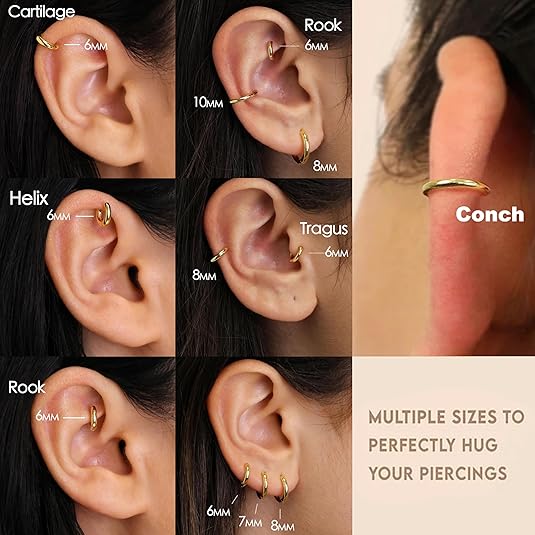 Divine 14K Gold Plated Artisan Huggie & Stud Set (3-Pair)